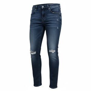R 13 Women's Skinny Ripped Black Jeans